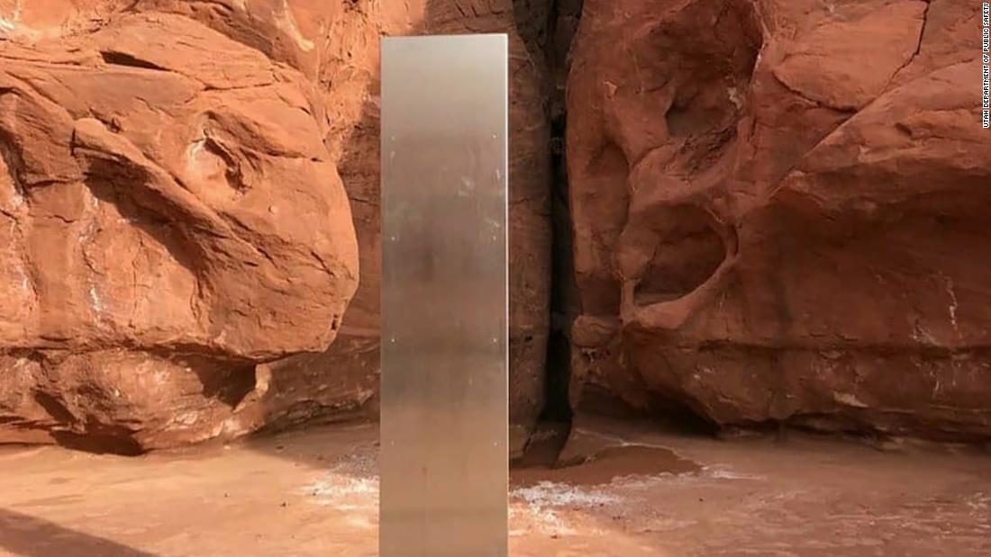 Utah Monolith: Helicopter crew discovers a mysterious mineral monolith deep in the desert

