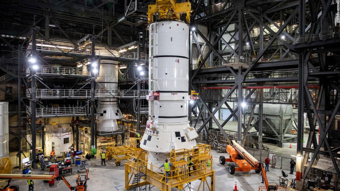 NASA begins assembling the rocket for the Artemis moon mission