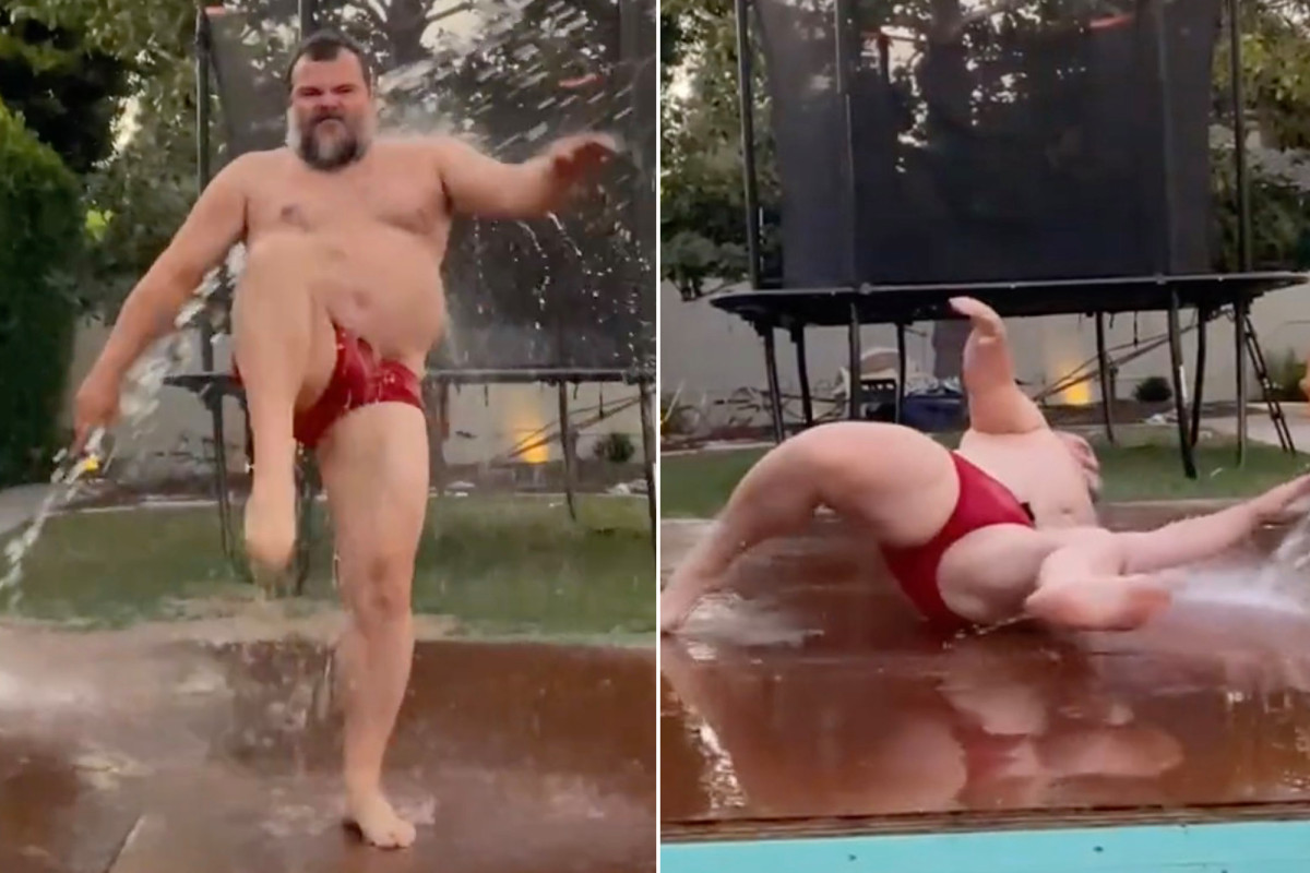 Jack Black is performing a “WAP” dance to reveal the new TikTok video