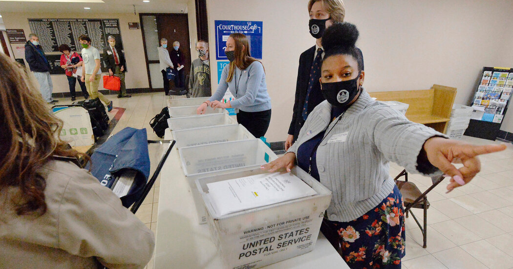 Officials say the postman withdrawal alleged ballots were outdated in Pennsylvania.