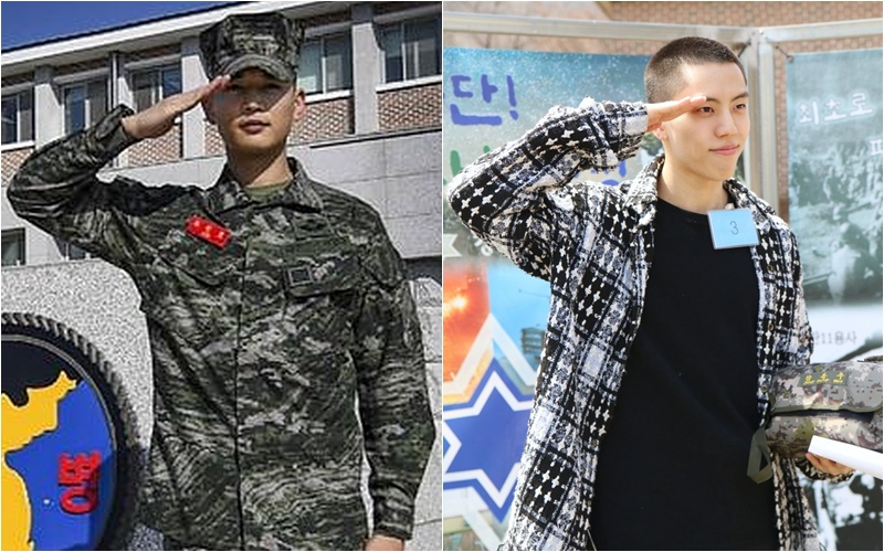 SHINee’s Minho, Infinite Dong-woo, was officially out of Korean military service today