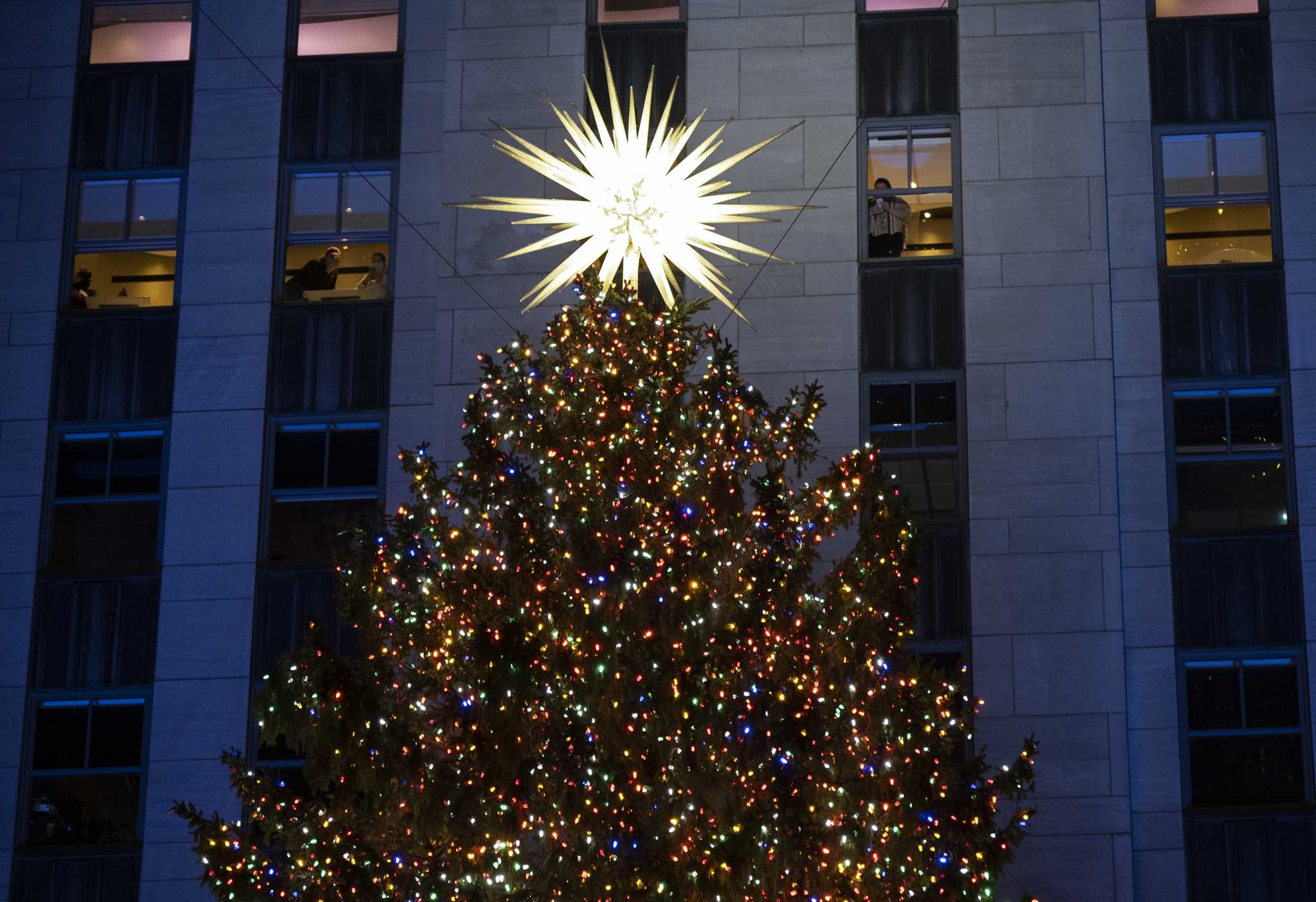 Rockefeller Center Christmas Tree is up and running, with virus rules


