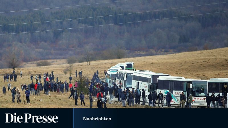 The evacuation from the Bosnian refugee camp in Lyba has been canceled

