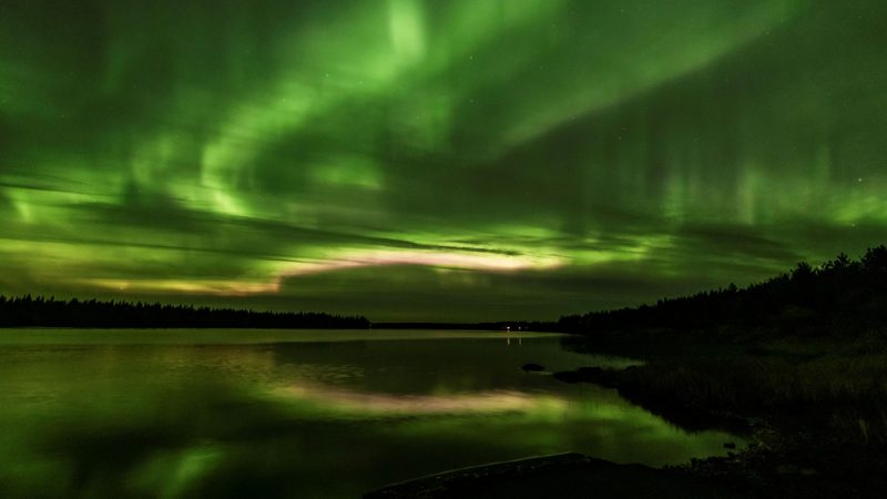Beautiful Aurora Borealis seen in Finland

