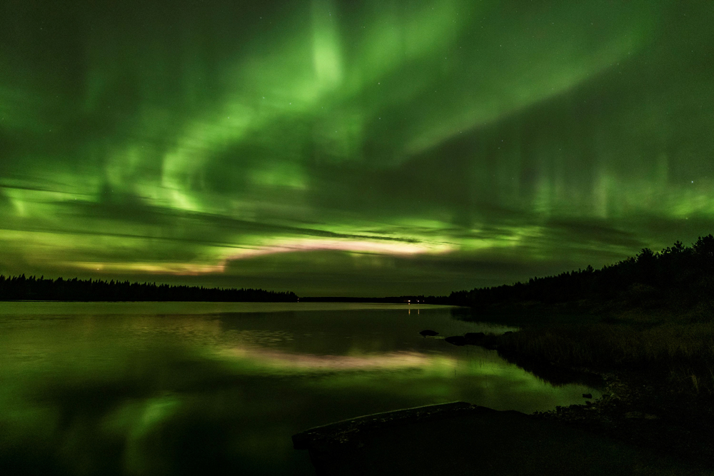 Beautiful Aurora Borealis seen in Finland
