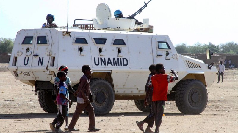Because the United Nations leaves Darfur after 13 years

