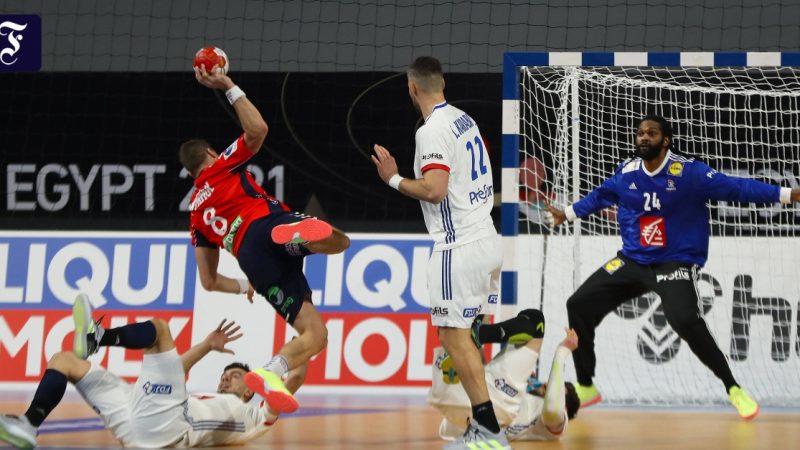 France wins its first handball World Cup match

