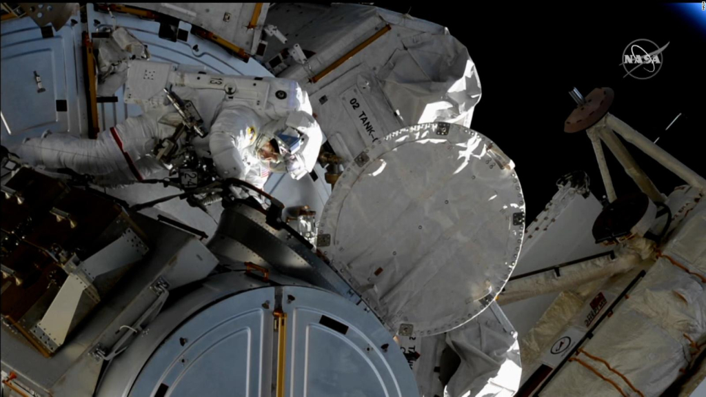 Watch the latest spacewalk in high definition