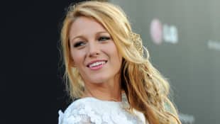 Blake Lively with braided hairstyle