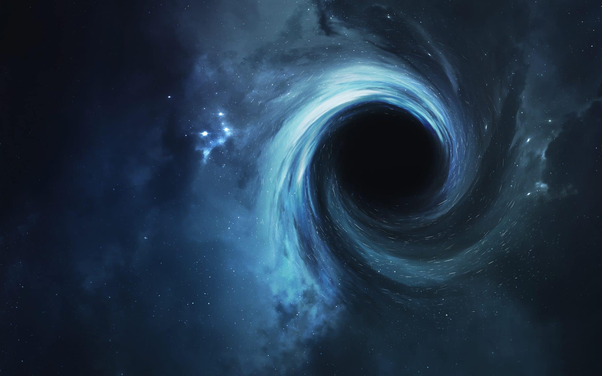 A supermassive black hole is wandering through space
