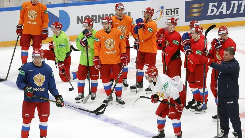 Russian ice hockey team flies into the 2021 World Championships

