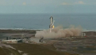 A prototype SpaceX missile explodes after landing