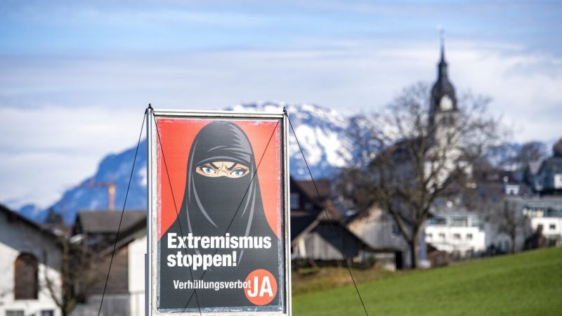 Switzerland approves banning the burqa and masking the face in public places

