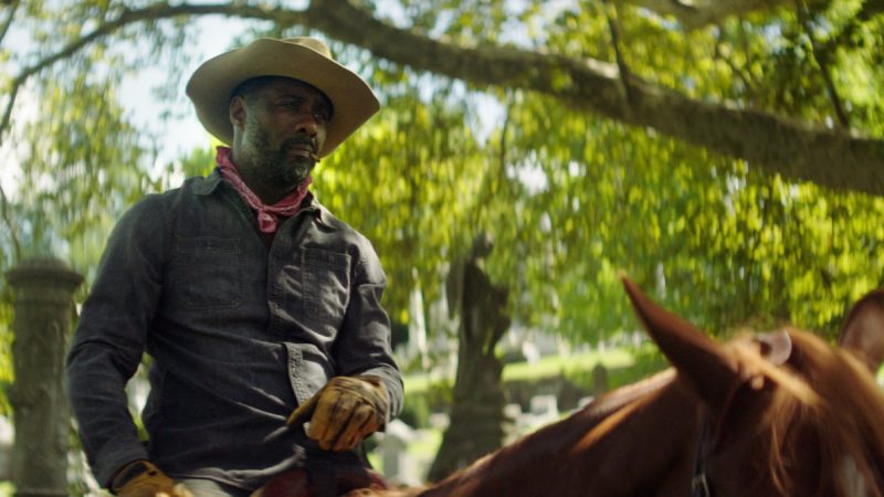 Who are the cowboys in town to whom the last western channel of Netflix starring Idris Elba is dedicated

