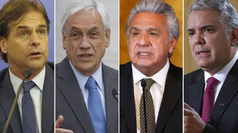 The presidents of Uruguay, Chile, Colombia and Ecuador condemned the Maduro regime during the Ibero-American Summit.

