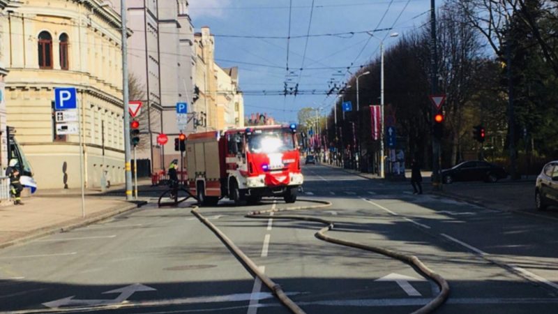 A fire in a hostel in the center of Riga on Merkel Street killed eight people

