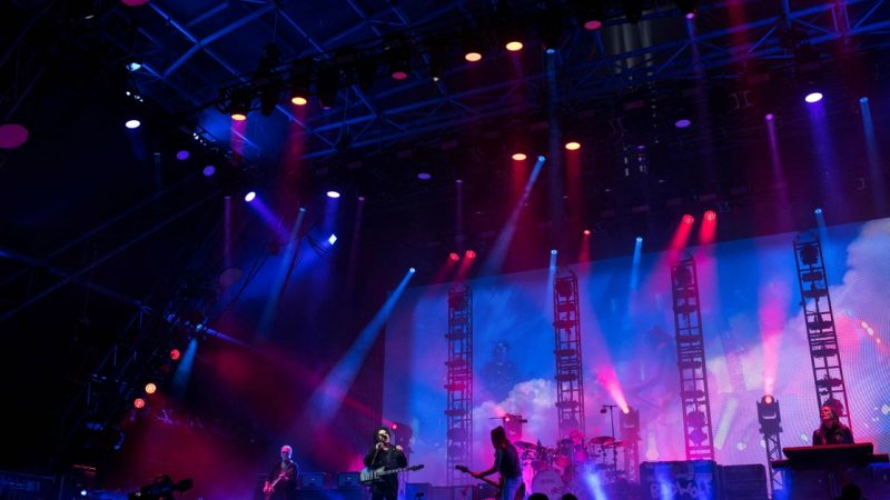 La banda británica The Cure actúa en la edición 2019 del Festival de Música y Artes Escénicas de Glastonbury.