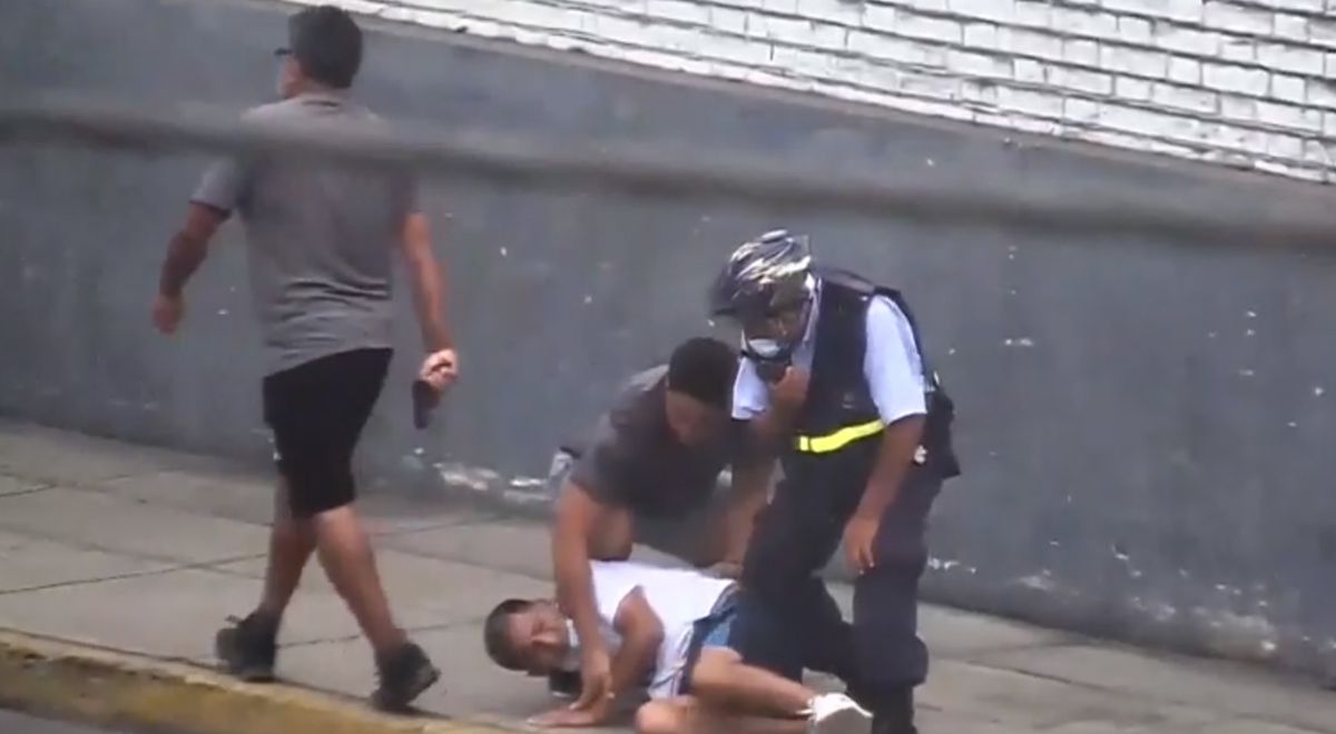 PNP captain picks up a thief who stole his cell phone on Caquetá Bridge
