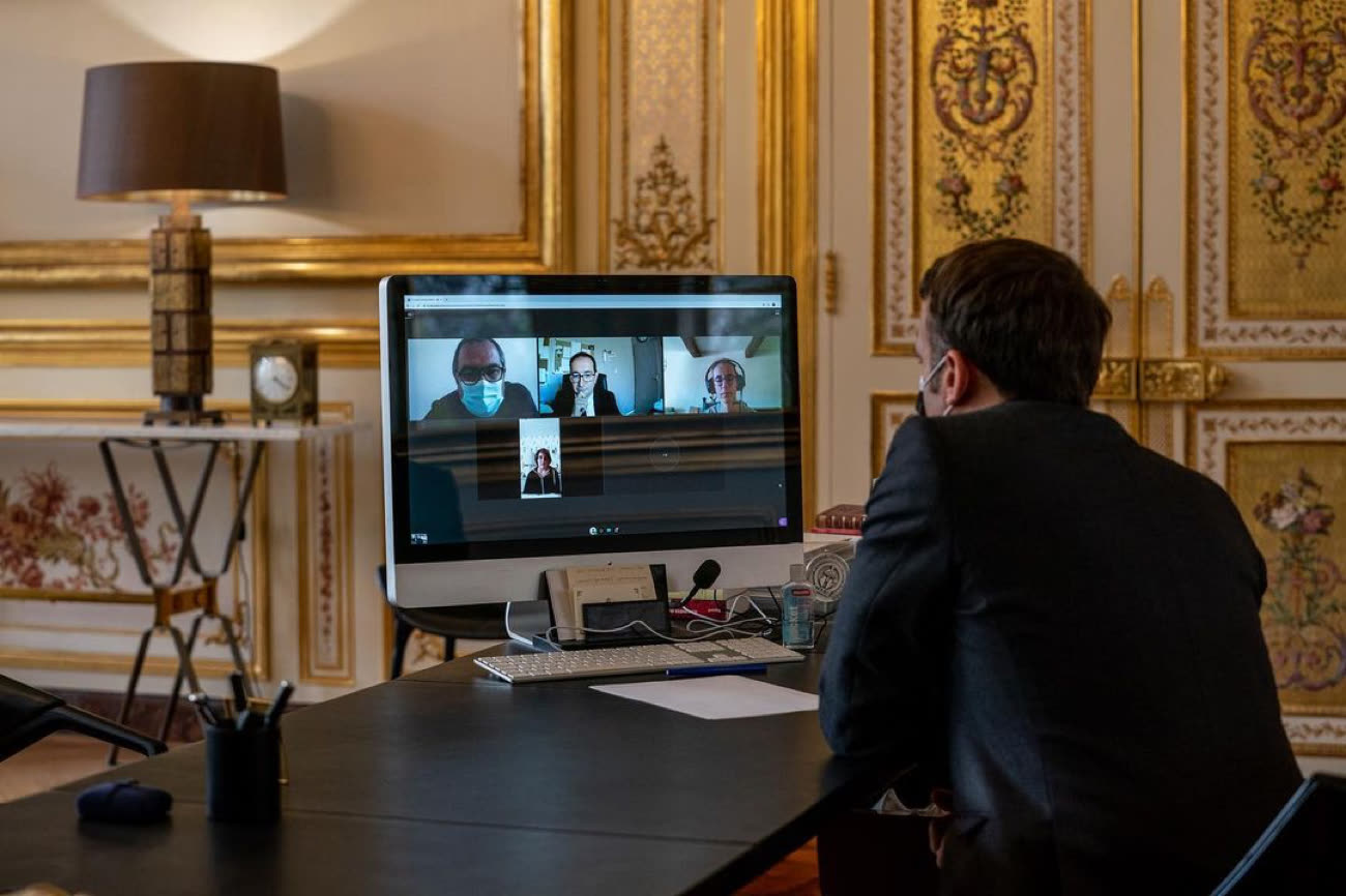 The iMac isn’t very new to the Emmanuel Macron desktop