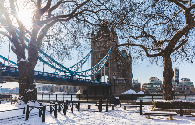 UK Cold Wave: London shines with snow