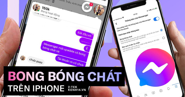 Messenger on the official iPhone has chat bubbles