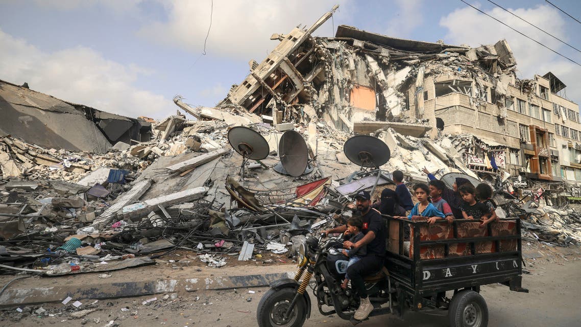 From the devastation in Gaza as a result of the Israeli bombing