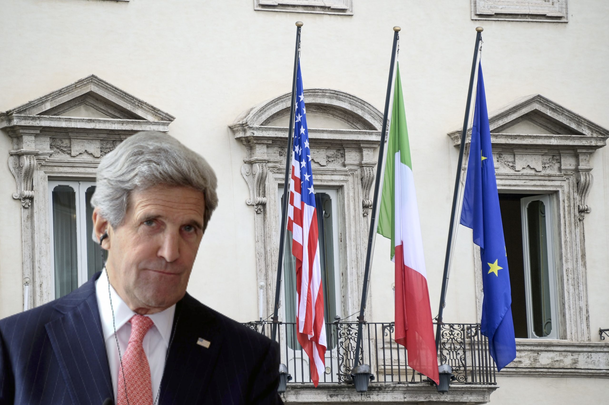 Biden calls, answers Draghi.  Because Kerry is looking to Rome