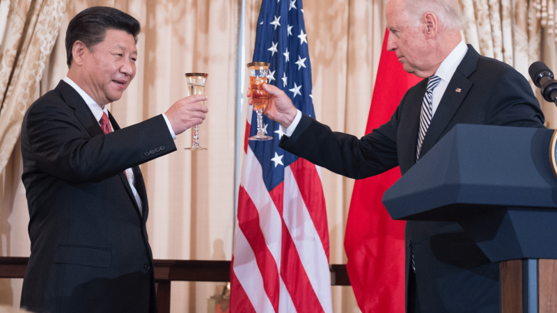   Biden says stop participating.  With China it will be the competition


