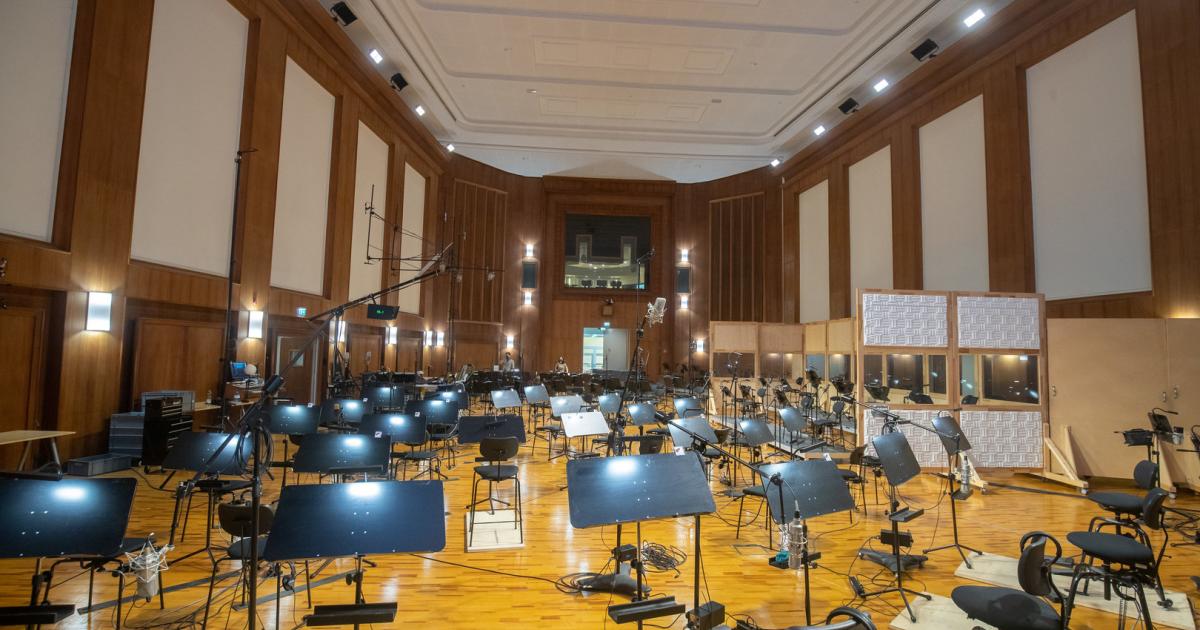 Sound studio for movie music: a room where you hear it all