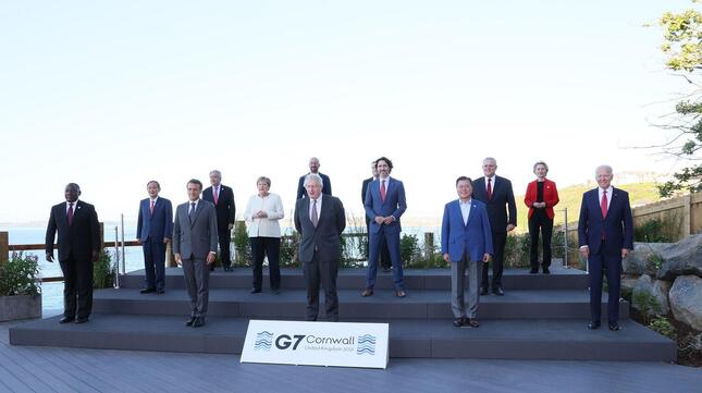 This was the first time that Prime Minister Yoshihide Suga attended the G7 summit (photo from the Prime Minister's Office website).