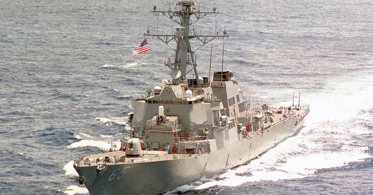 The United States sent a destroyer to the disputed waters in the South China Sea