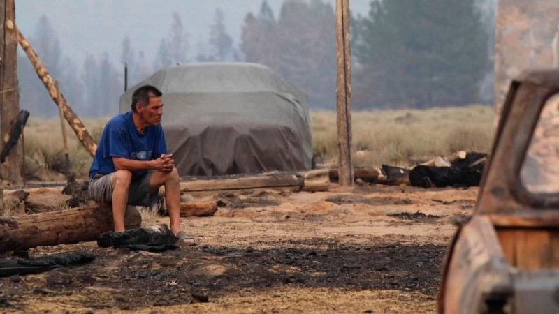 USA wildfires: 'When I got here, it was like a bullet in the stomach'

