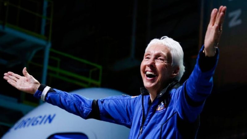   in space at the age of 82;  Valley Funk is the oldest astronaut

