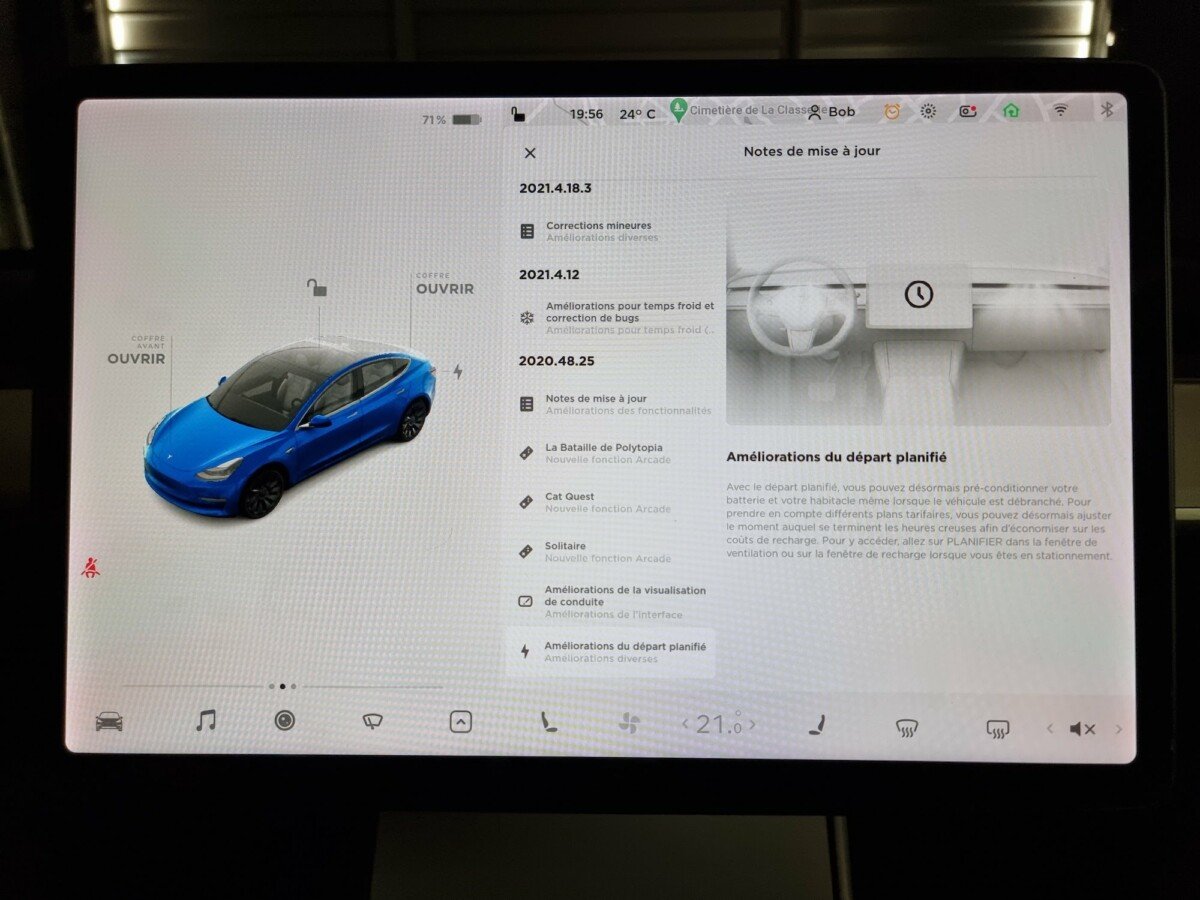 Tesla software release notes