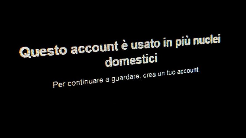   Is Netflix targeting subscription subscriptions in Italy?  Notice to users

