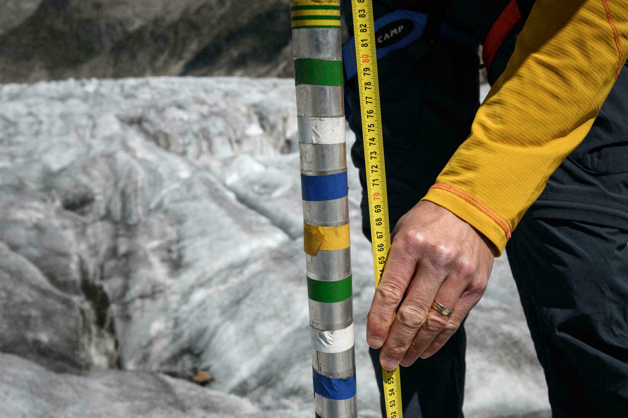 Haas hopes that scientific measurements about the state of glaciers will lead to concrete action