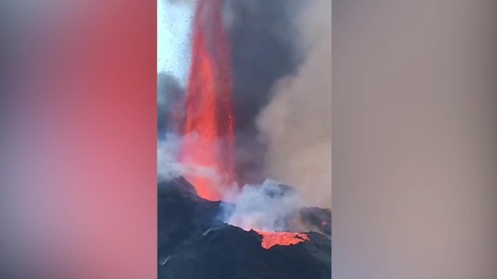This is how the roar of the volcano is heard in La Palma