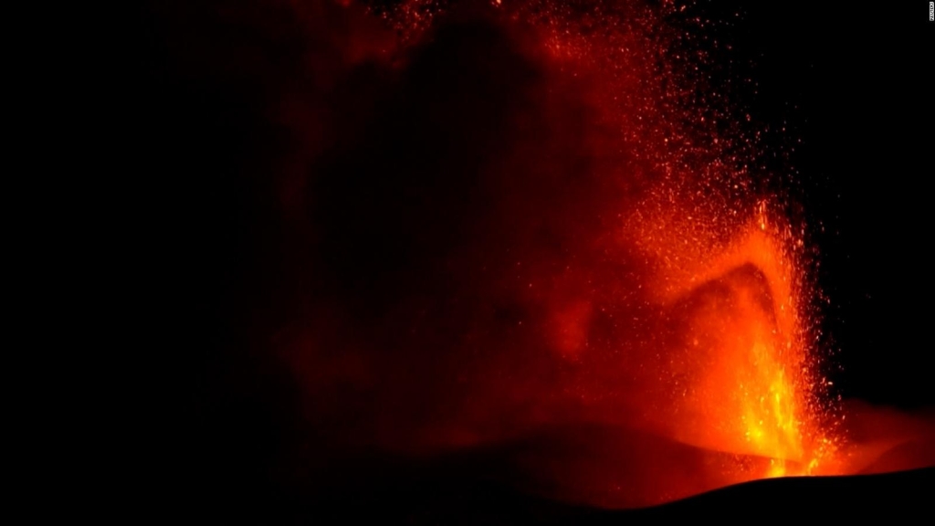 Italy's Mount Etna scattered ash and smoke