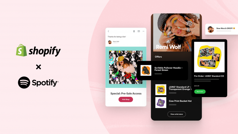 Shopify brings entrepreneurship to the Spotify music platform

