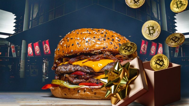 Earn 1 Bitcoin by eating a hamburger at Burger King

