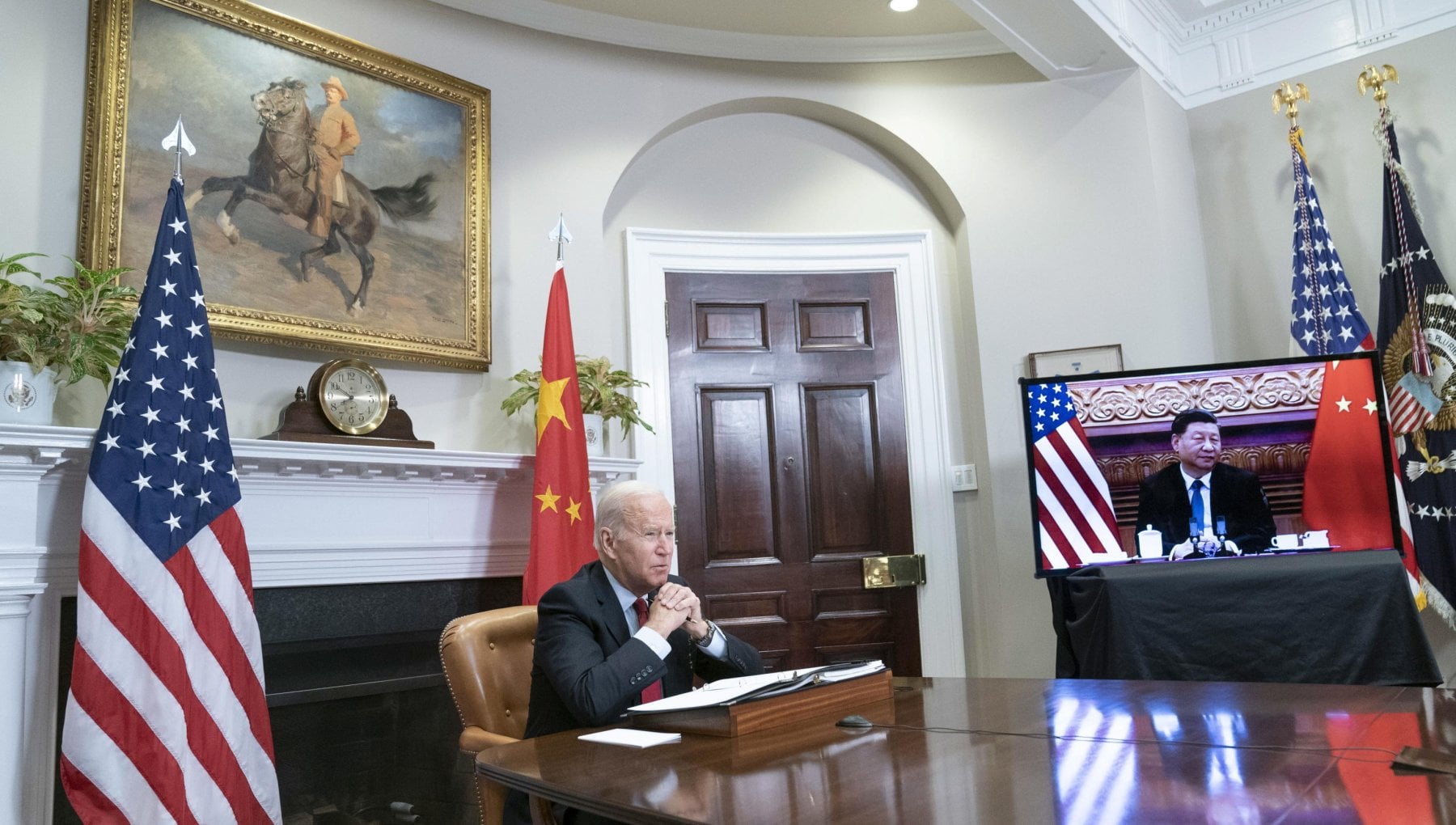 The United States and China, the online confrontation between Biden and Xi began: “Competition does not descend into conflict.”  “improve communication”