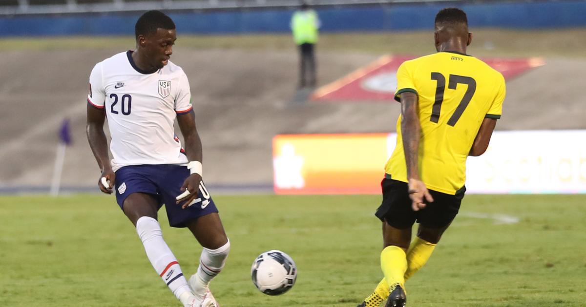 The United States tied with Jamaica by canceling a controversial goal