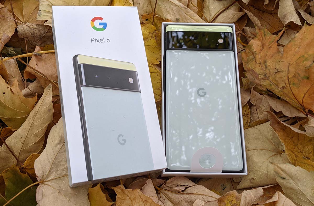 The guys Pixel 6 came in a damaged box.  He can start the party
