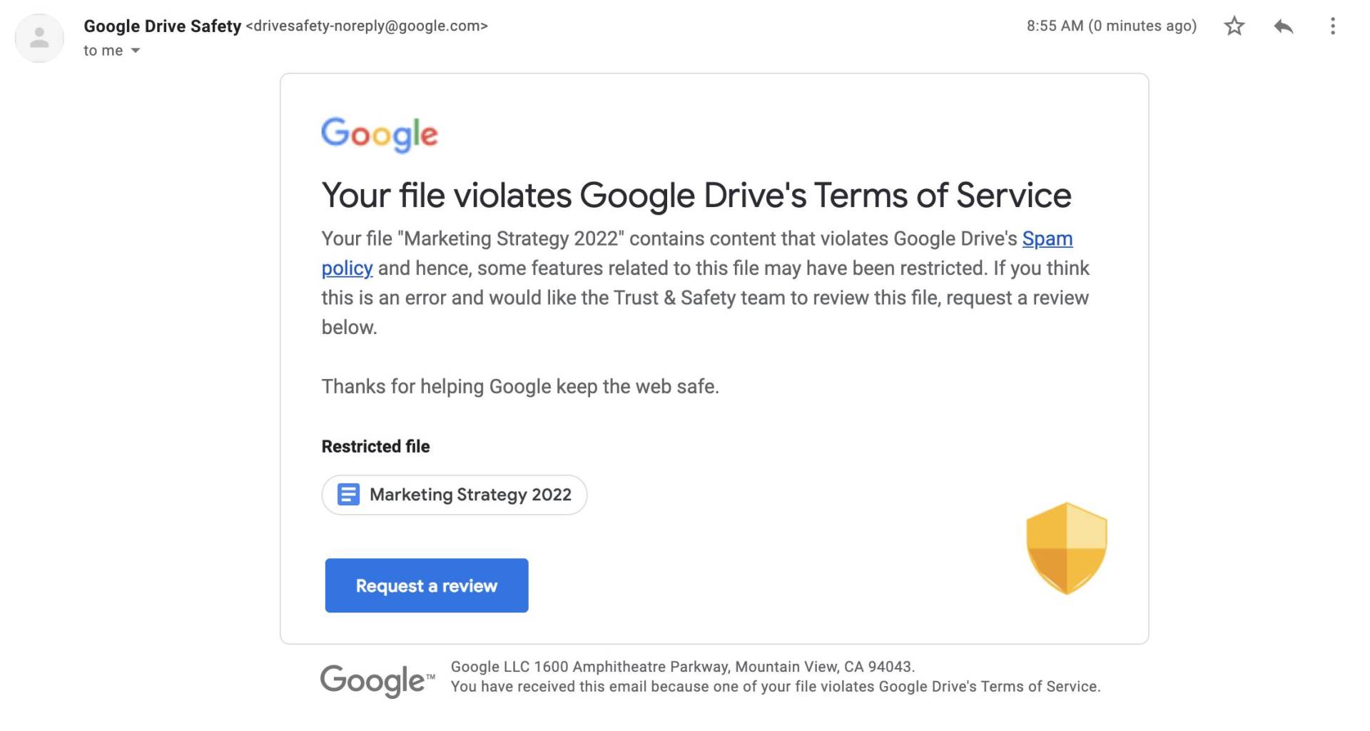 New Google Drive Privacy Policy 