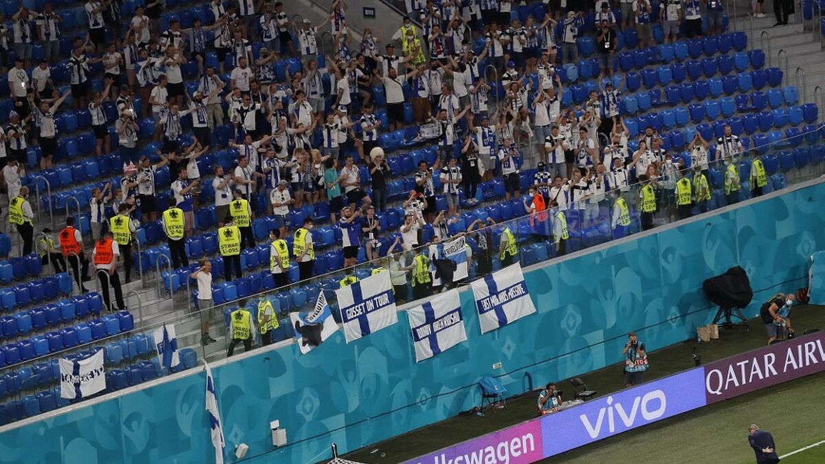 Finnish fans infected with Covid-19 after watching a match in Russia