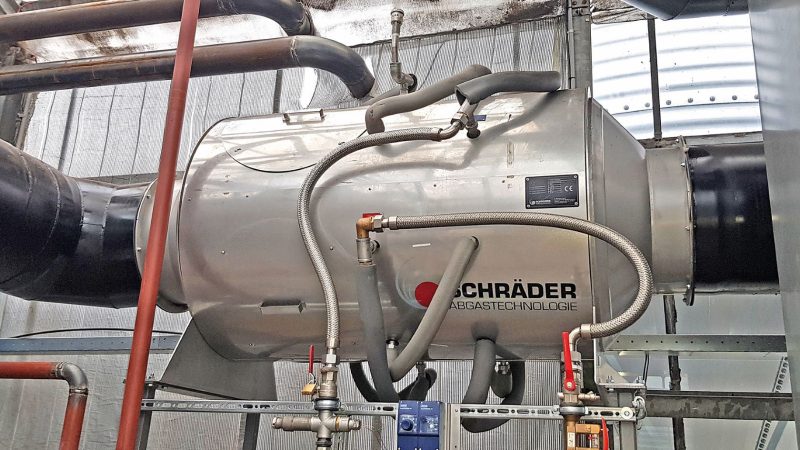 Exhaust gas heat recovery in a small space: Schrader's ThermTube


