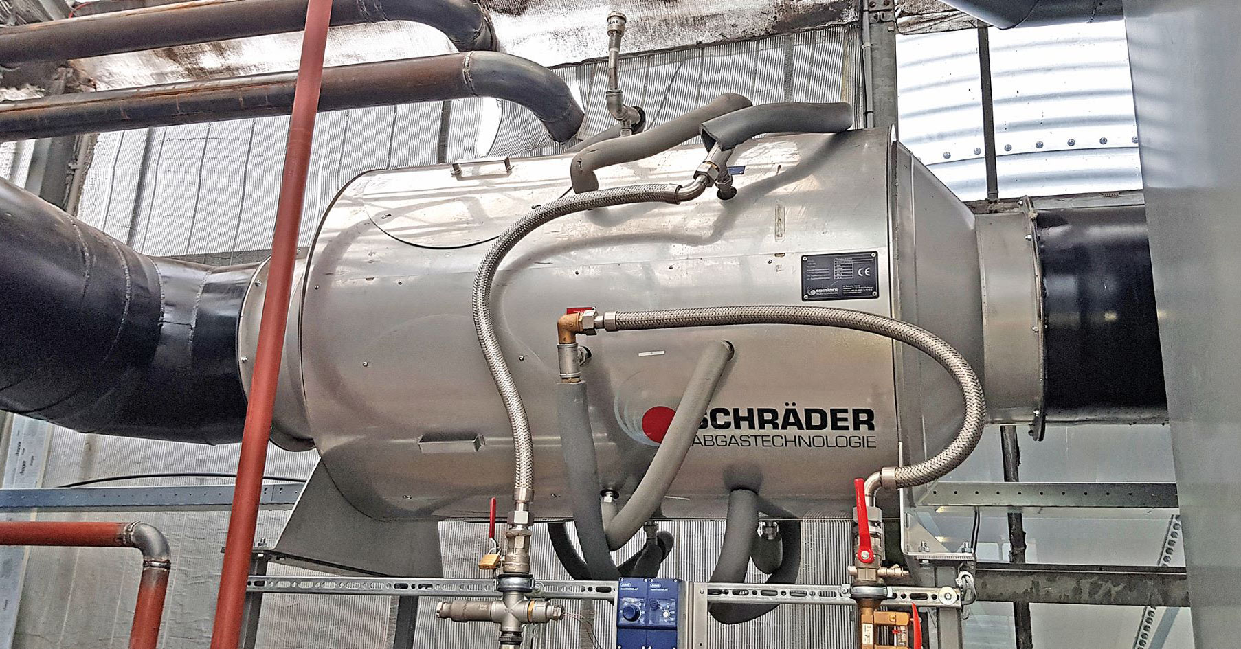 Exhaust gas heat recovery in a small space: Schrader’s ThermTube