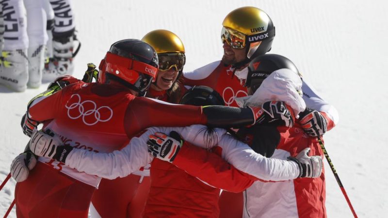 Austria crowned the parallel winner - alpine skiing

