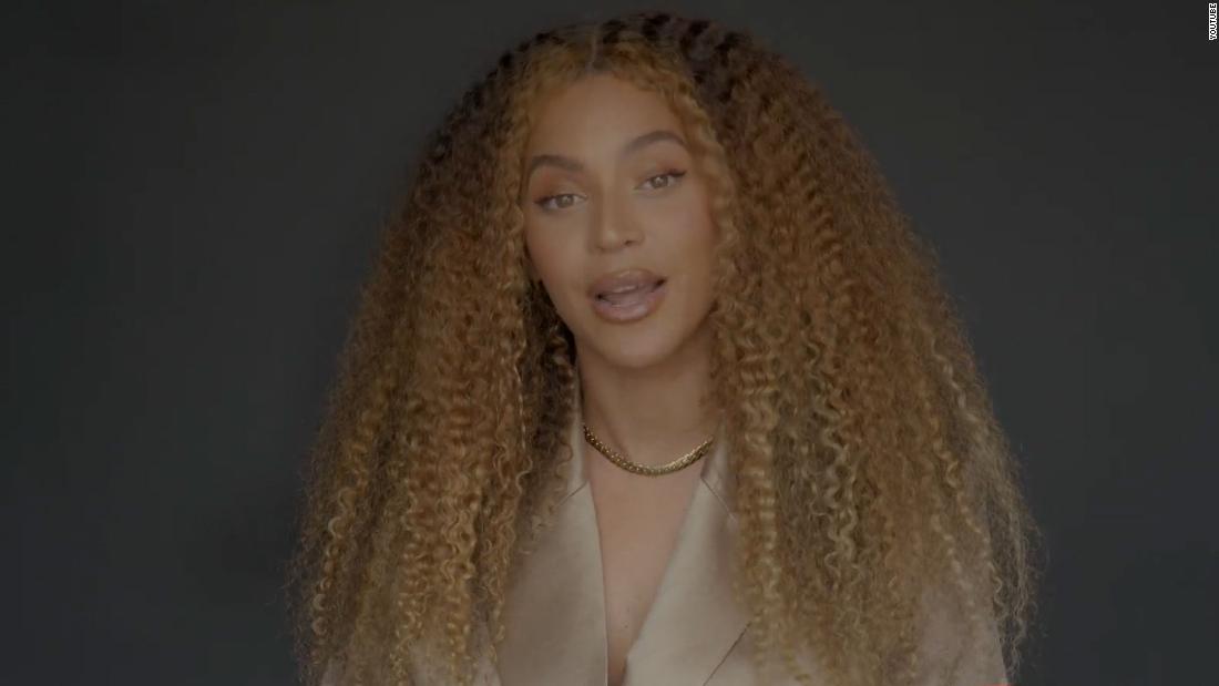 Beyoncé gives a powerful introductory speech