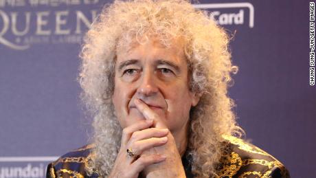 Brian May was hospitalized after injuring his buttocks in excessive enthusiasm & # 39; incident in the garden